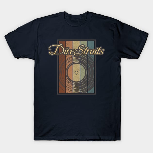 Dire Straits Vynil Silhouete T-Shirt by North Tight Rope